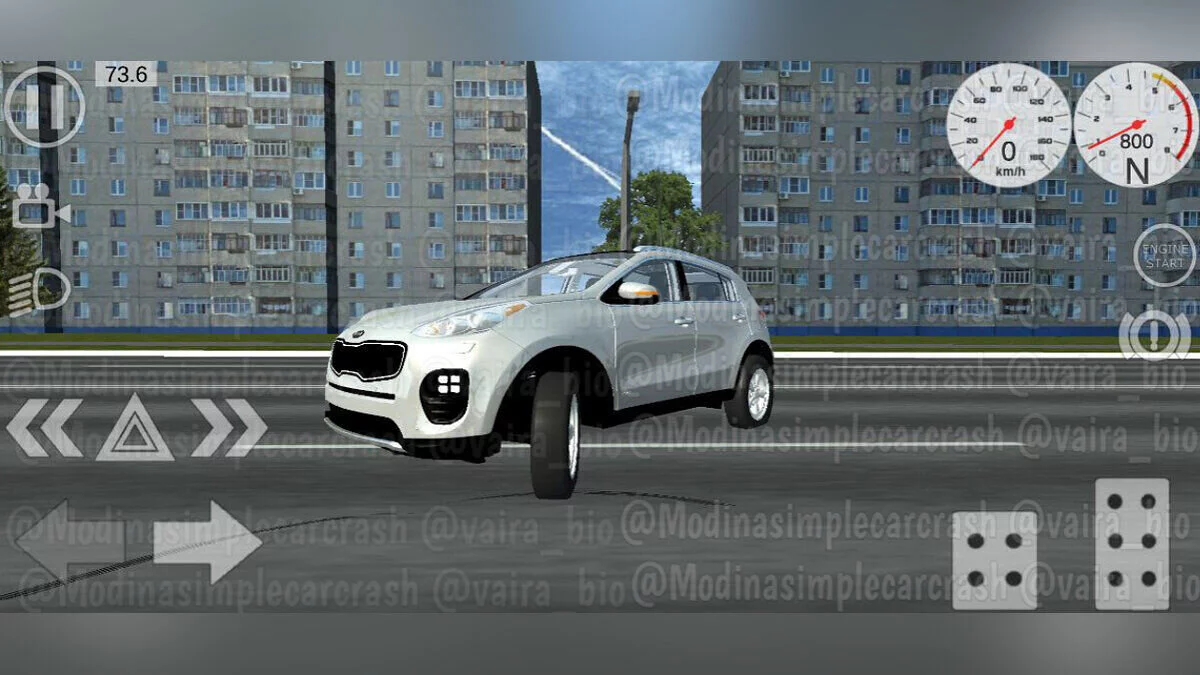 Simple Car Crash Physics Sim — kia sportage