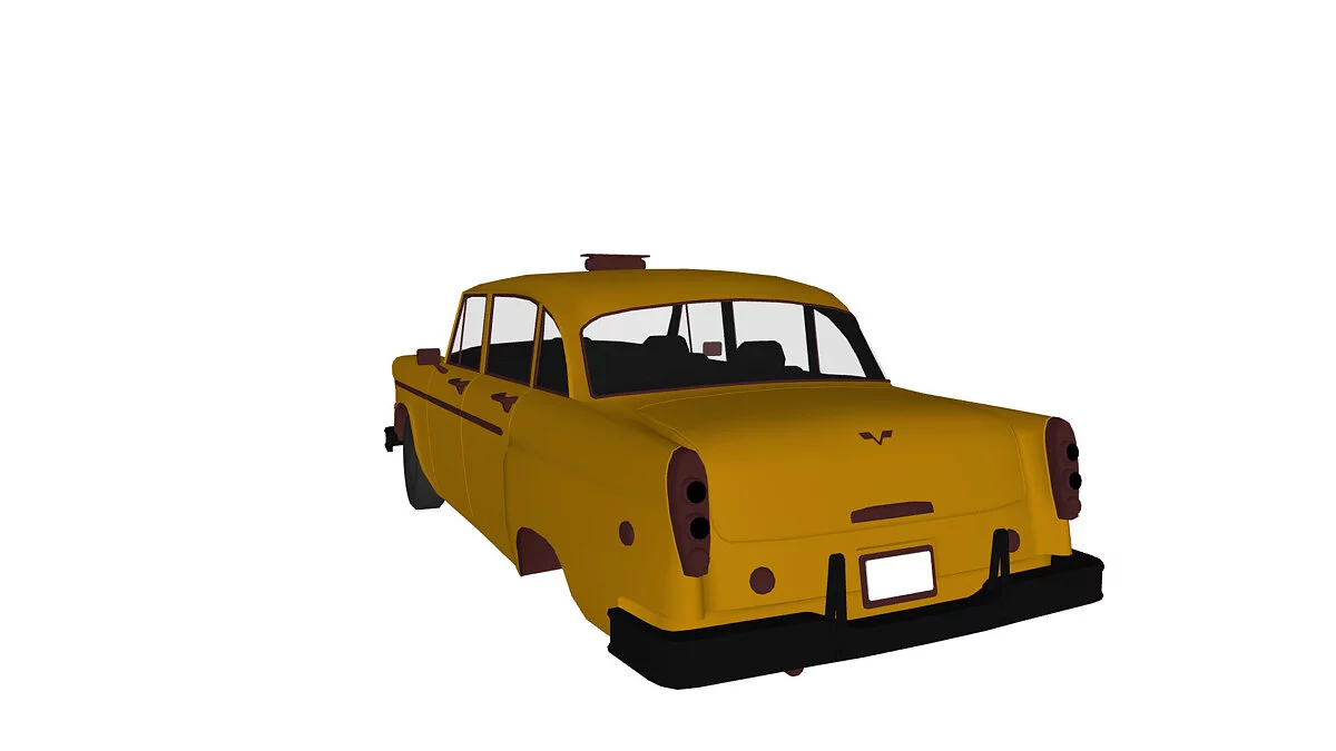 Simple Car Crash Physics Sim — Klasik Sarı Taksi
