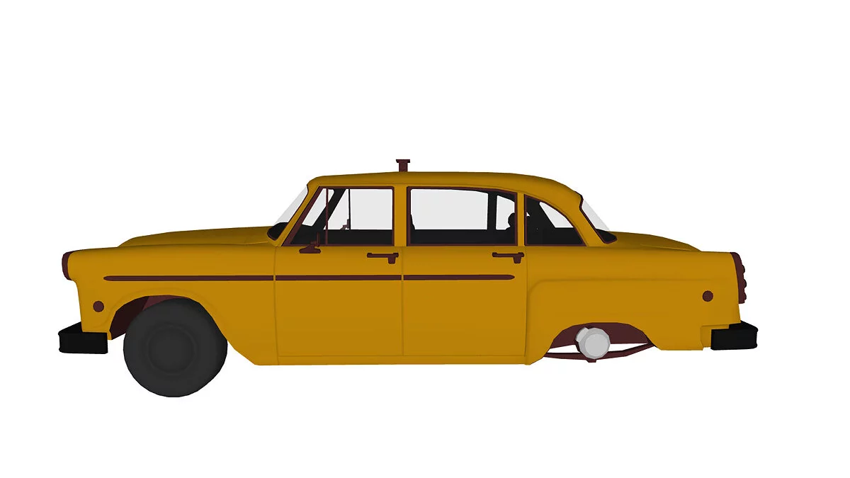 Simple Car Crash Physics Sim — Klasik Sarı Taksi