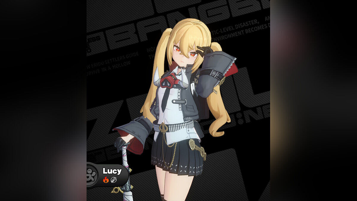 Zenless Zone Zero — Lucy in a schoolgirl costume