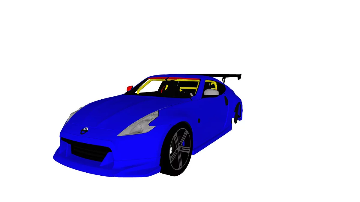 Simple Car Crash Physics Sim — Nissan 370Z Nismo