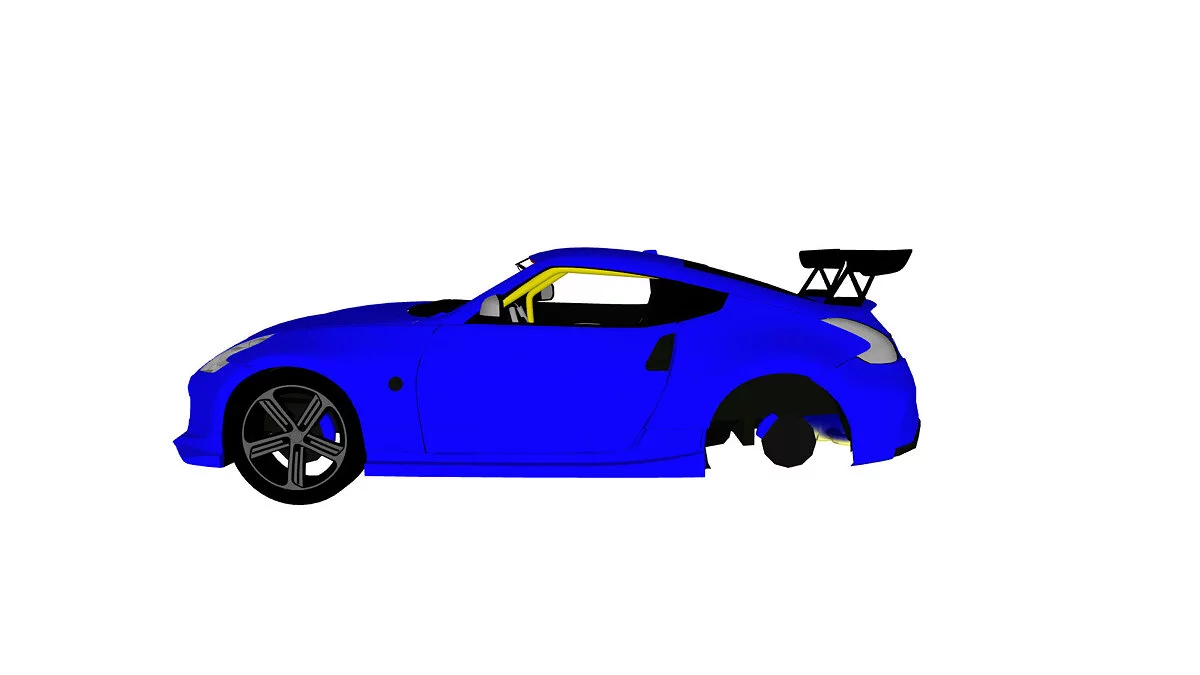 Simple Car Crash Physics Sim — Nissan 370z Nismo