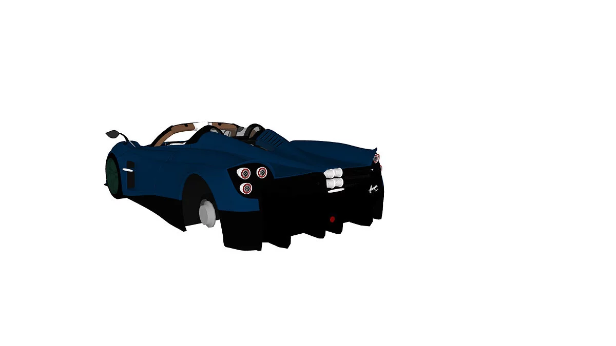 Simple Car Crash Physics Sim — Pagani з відкритим верхом