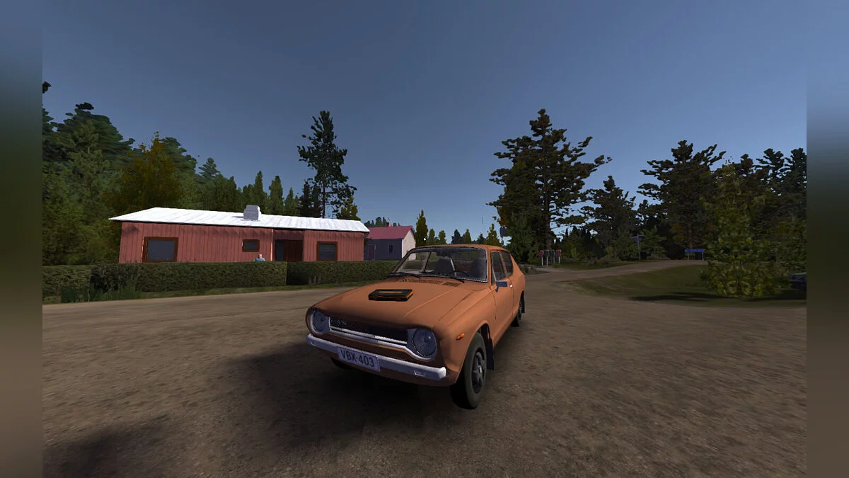 My Summer Car — Satsuma desde la pantalla principal del juego.