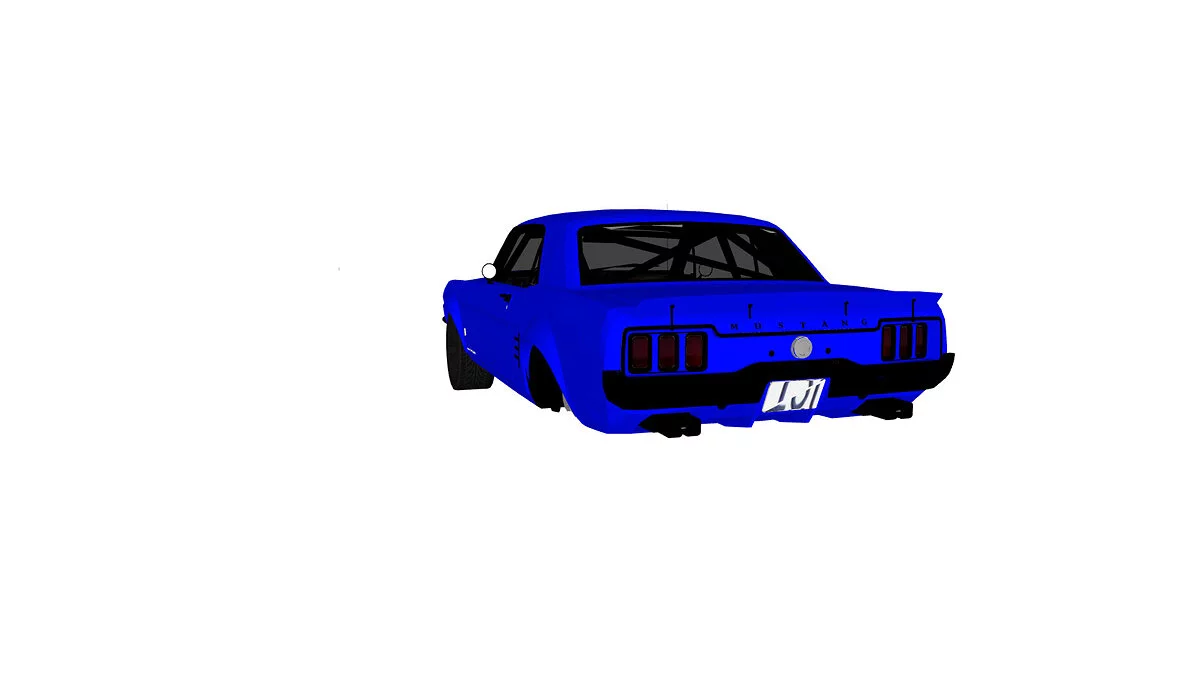Simple Car Crash Physics Sim — Shelby Mustang