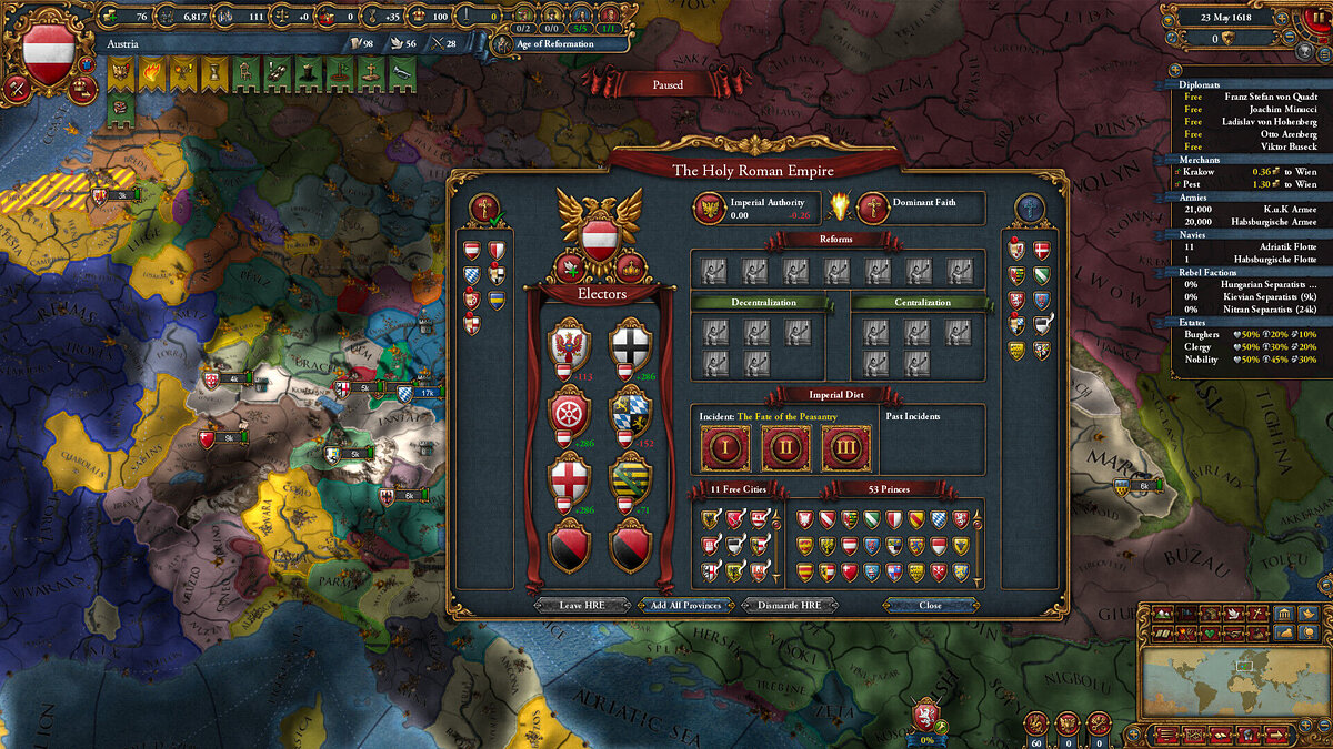 Europa Universalis 4 — Table for Cheat Engine [1.37.4.0]