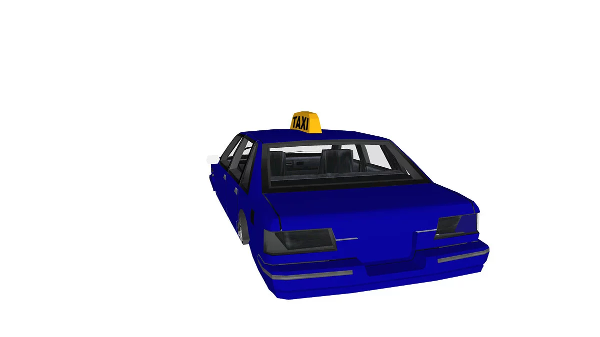 Simple Car Crash Physics Sim — Taksi dari permainan GTA SA