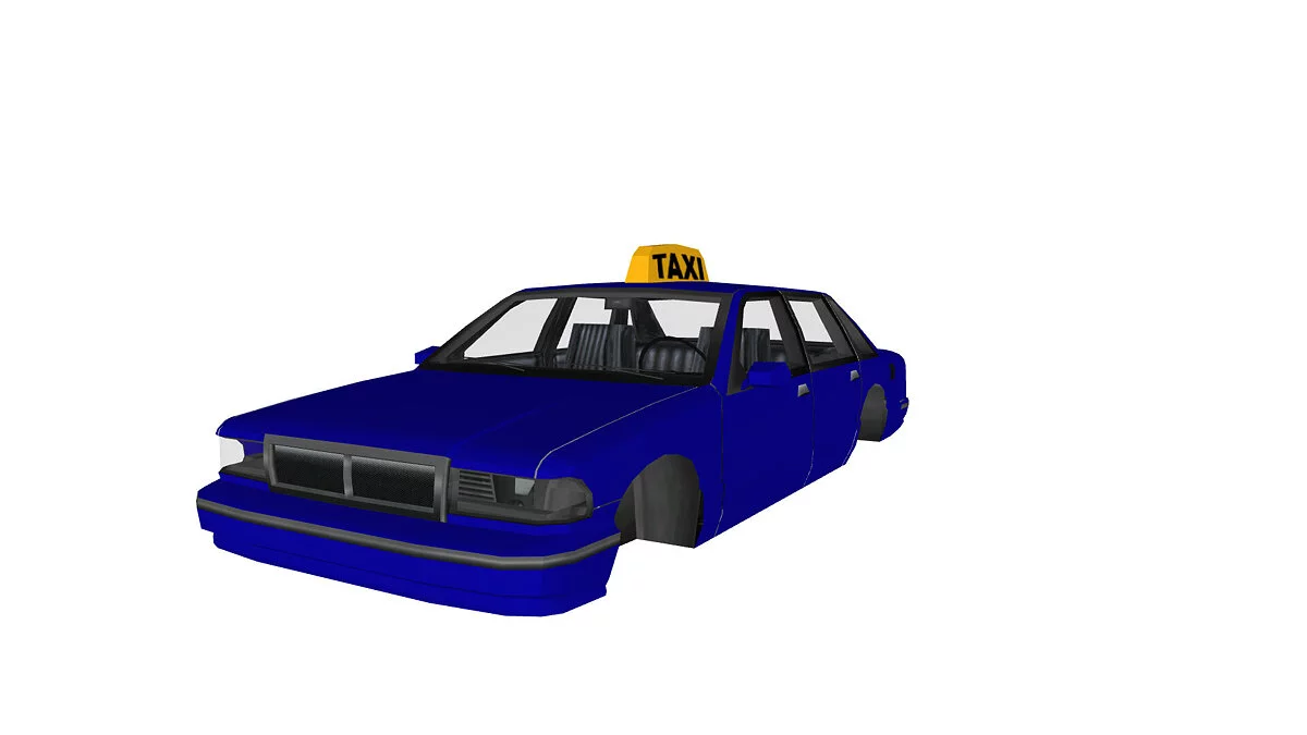 Simple Car Crash Physics Sim — Taxi from the game GTA SA