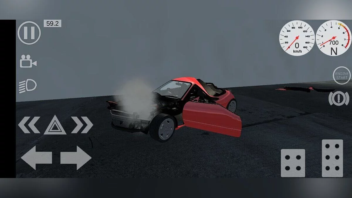 Simple Car Crash Physics Sim — Toyota Celica GT-Four ST185 1989-1993