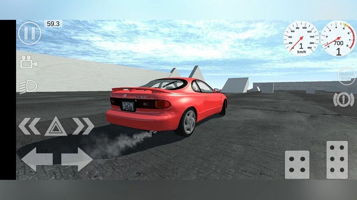 Simple Car Crash Physics Sim — Toyota Celica GT-Four ST185 1989-1993