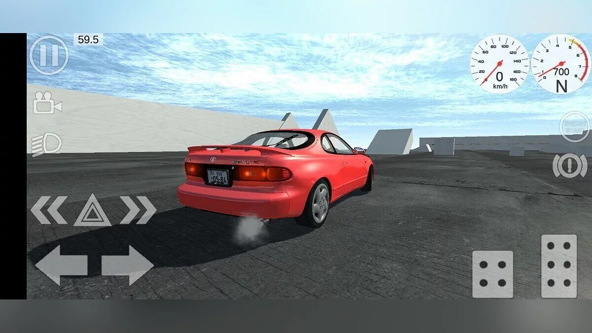 Simple Car Crash Physics Sim — Toyota Celica GT-Four ST185 1989-1993