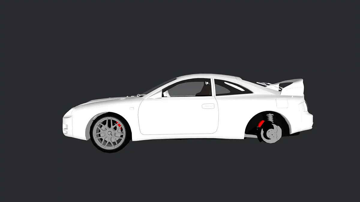 Simple Car Crash Physics Sim — Toyota Celica