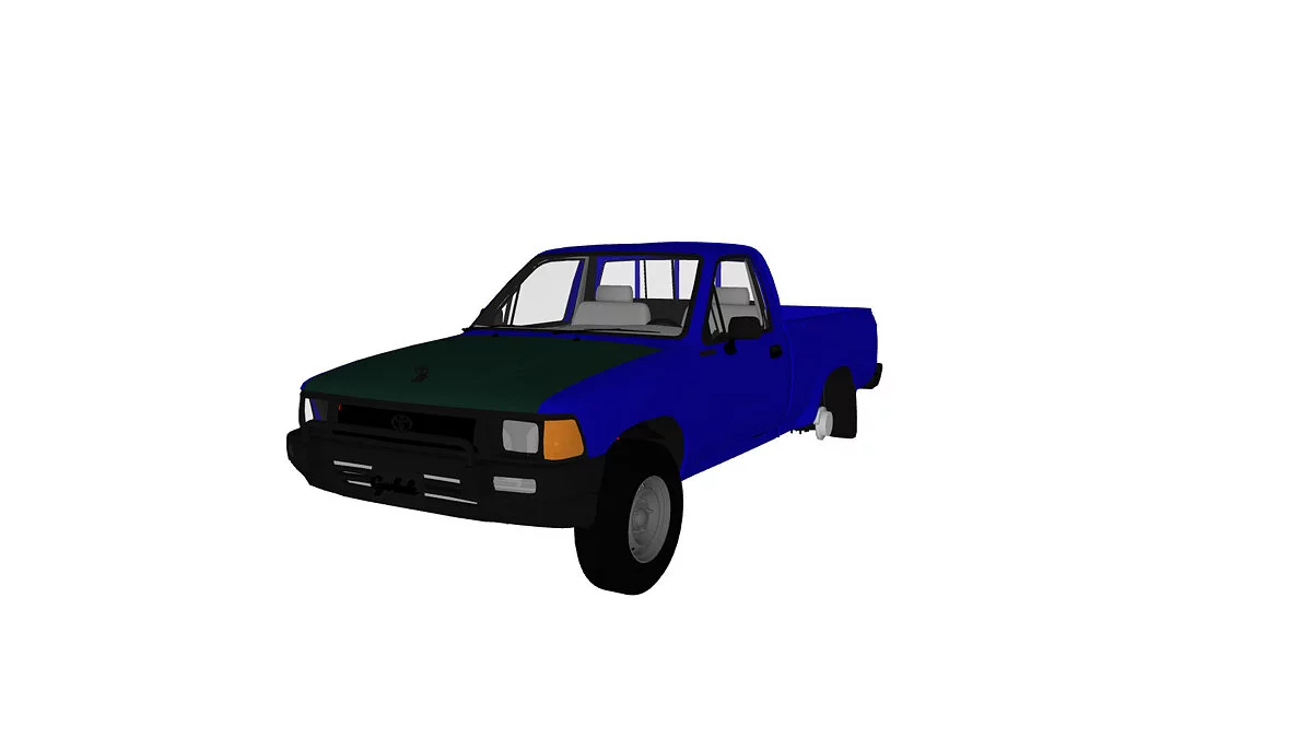 Simple Car Crash Physics Sim — Toyota Hilux 2004