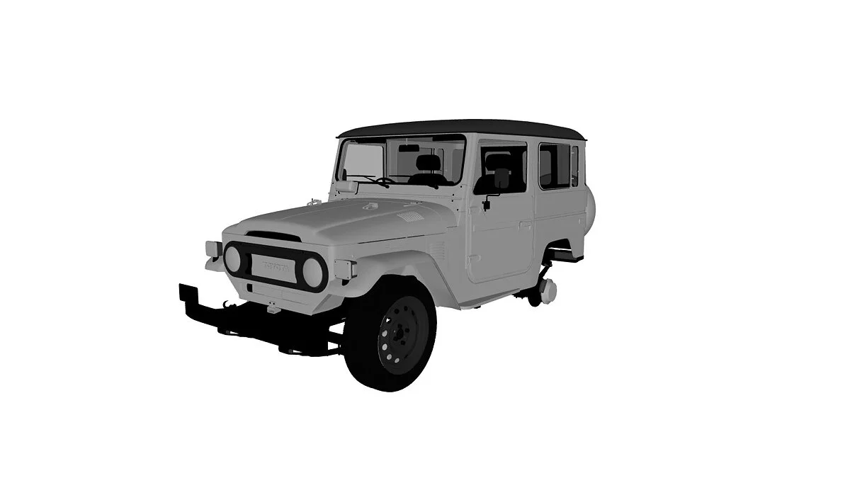 Simple Car Crash Physics Sim — Toyota Land Cruiser fj 40