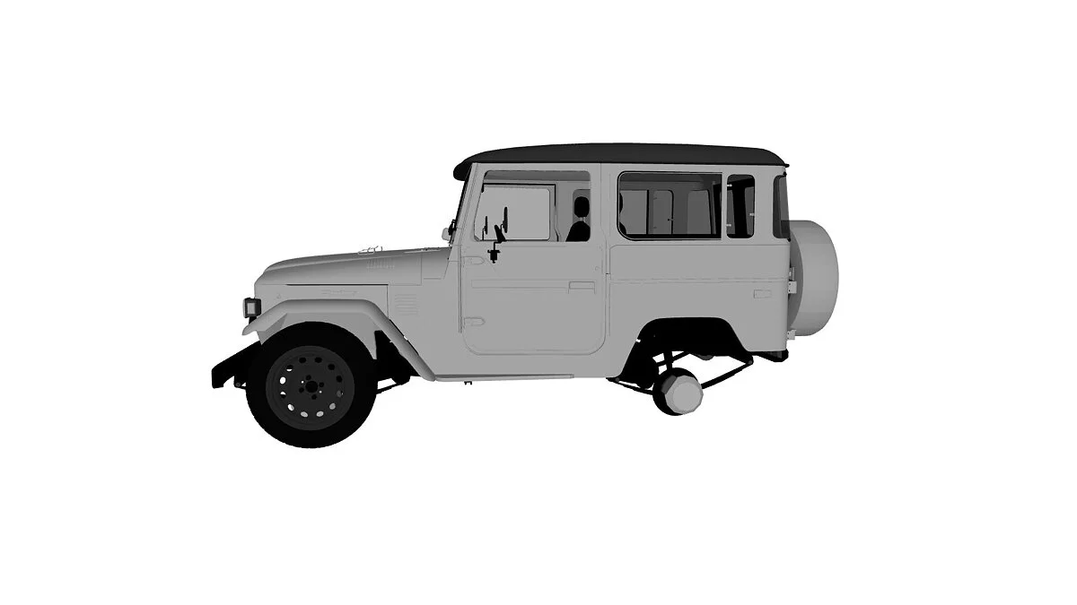 Simple Car Crash Physics Sim — Toyota Land Cruiser fj 40