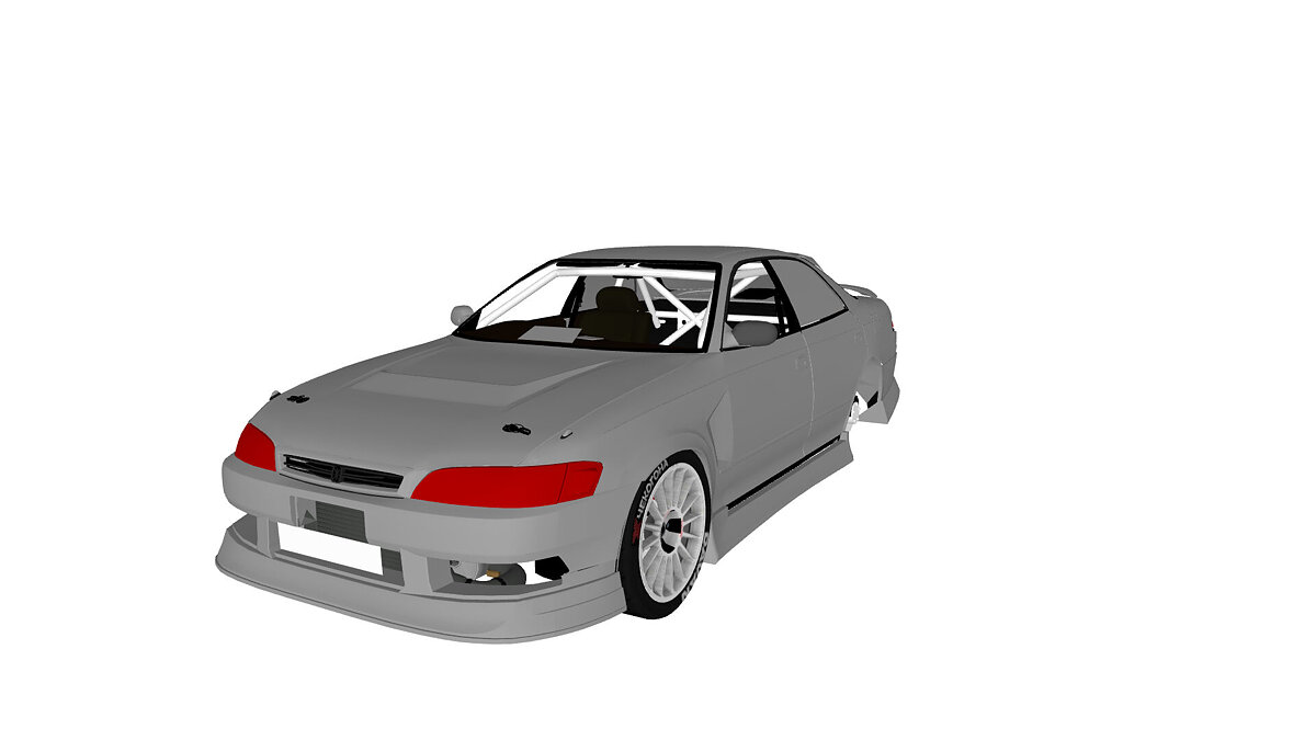 Simple Car Crash Physics Sim — Toyota Mark 2 JDM