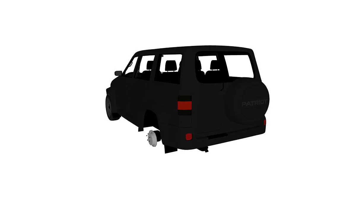 Simple Car Crash Physics Sim — UAZ Patriot