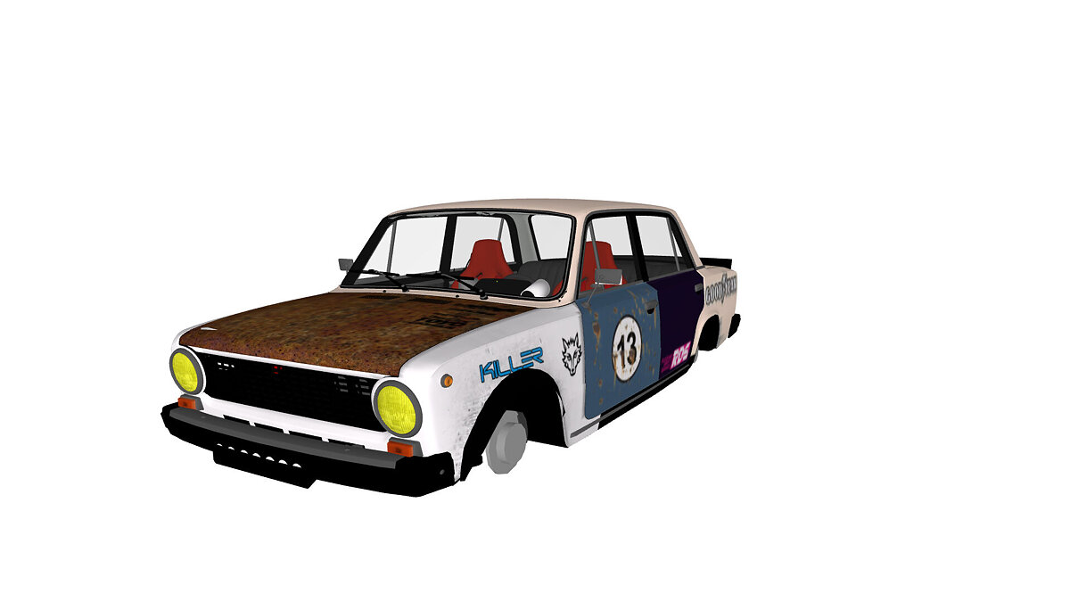 Simple Car Crash Physics Sim — VAZ 2101