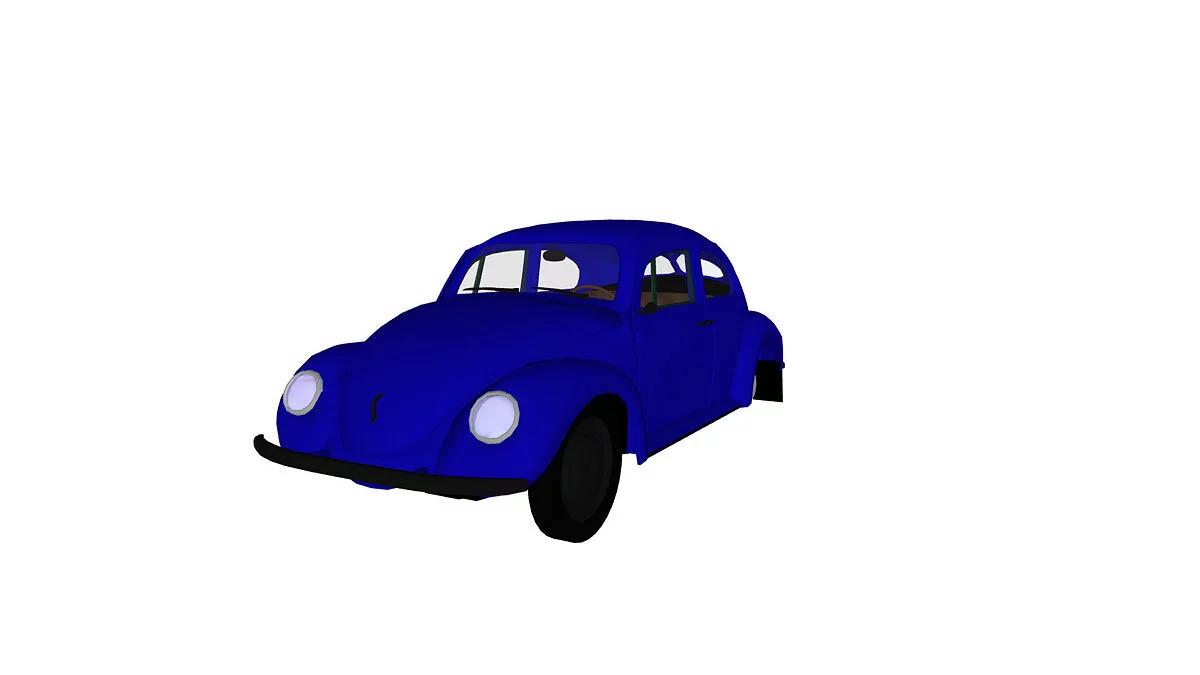 Simple Car Crash Physics Sim — Volkswagen Beetle 1938