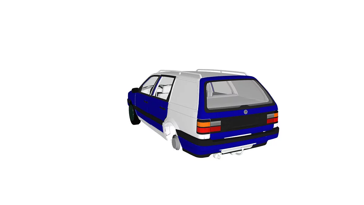 Simple Car Crash Physics Sim — Volkswagen Passat B3