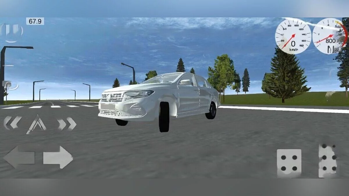 Simple Car Crash Physics Sim — Volkswagen Golf 2020