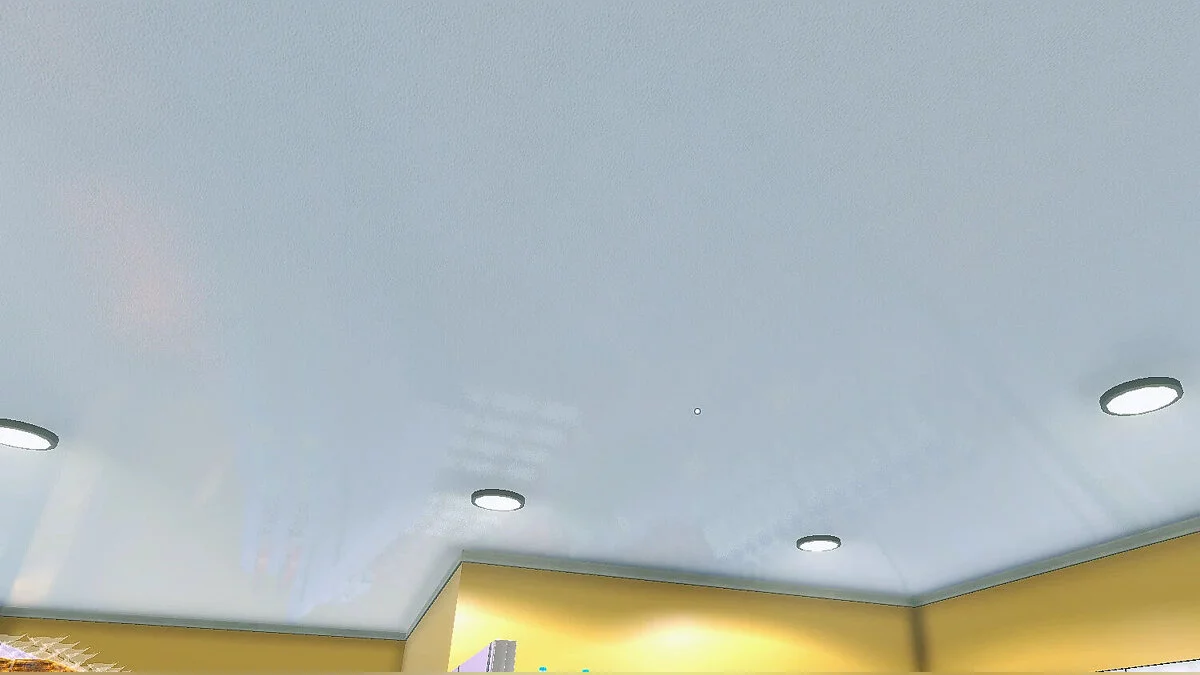 Supermarket Simulator — White plaster ceiling