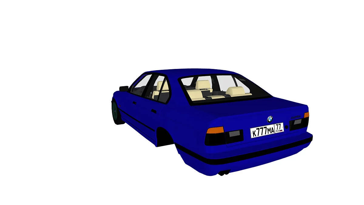 Simple Car Crash Physics Sim — BMW 525 E34