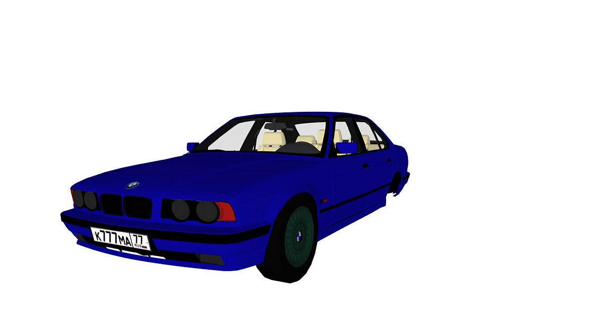 Simple Car Crash Physics Sim — BMW 525 E34