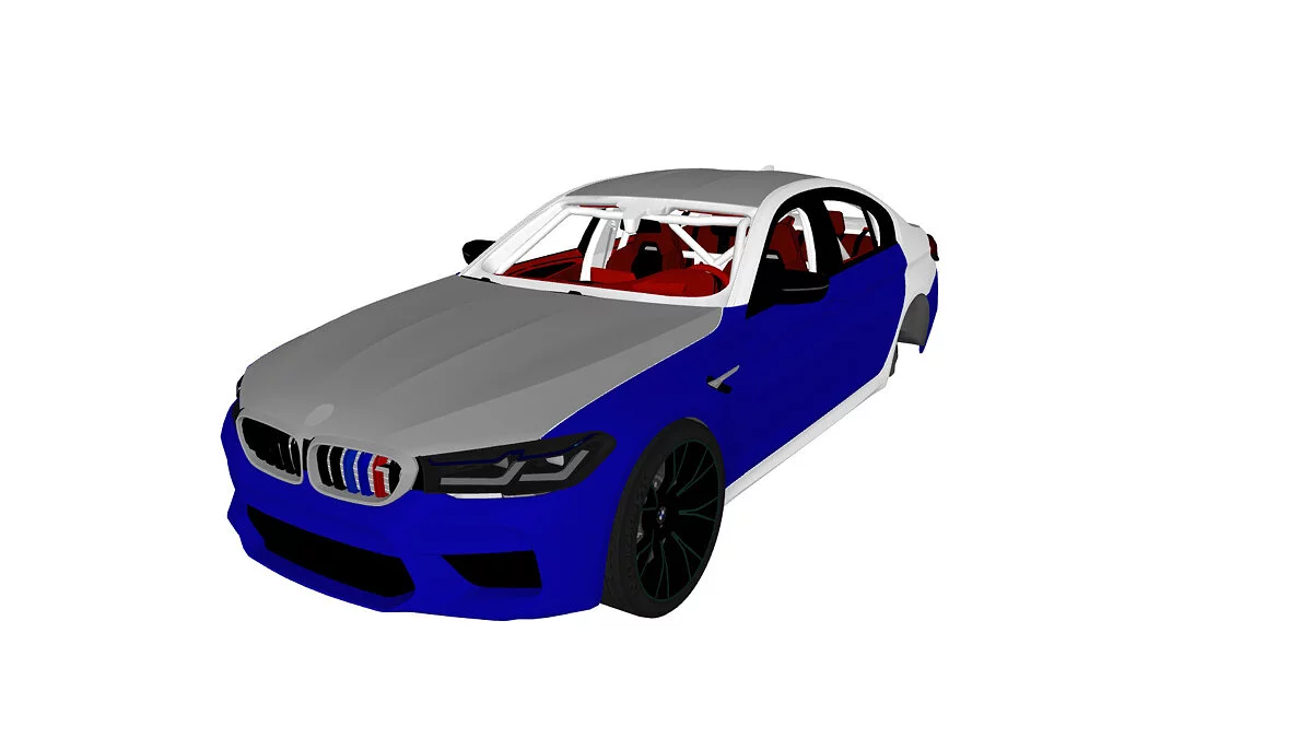 Simple Car Crash Physics Sim — BMW M5 F90 Competición