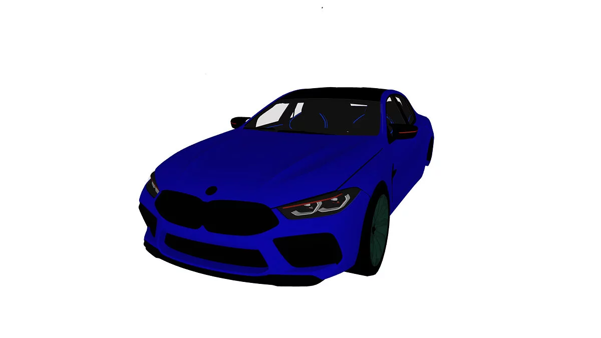 Simple Car Crash Physics Sim — BMW M8 Coupe