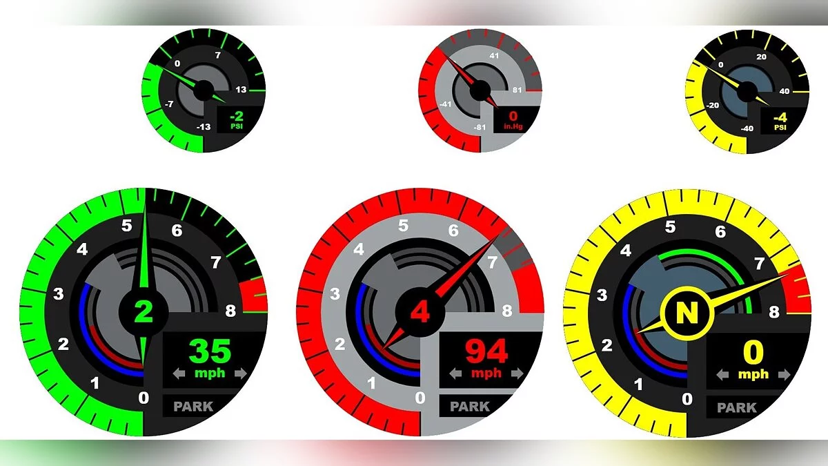 BeamNG.drive — Tachometer Baru