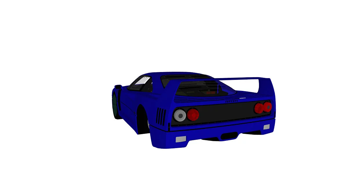 Simple Car Crash Physics Sim — Ferrari F40