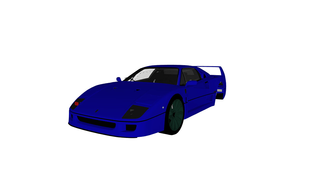 Simple Car Crash Physics Sim — Ferrari F40