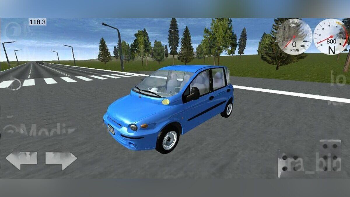 Simple Car Crash Physics Sim — Fiat Multipla