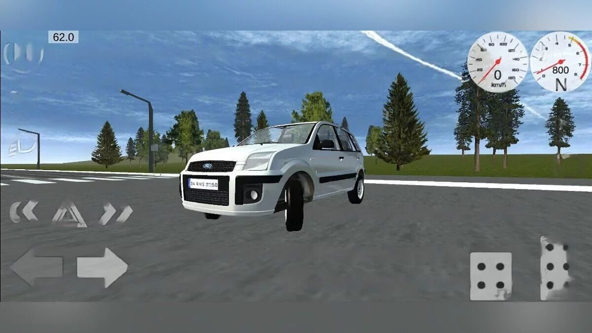 Simple Car Crash Physics Sim — Ford Fusion