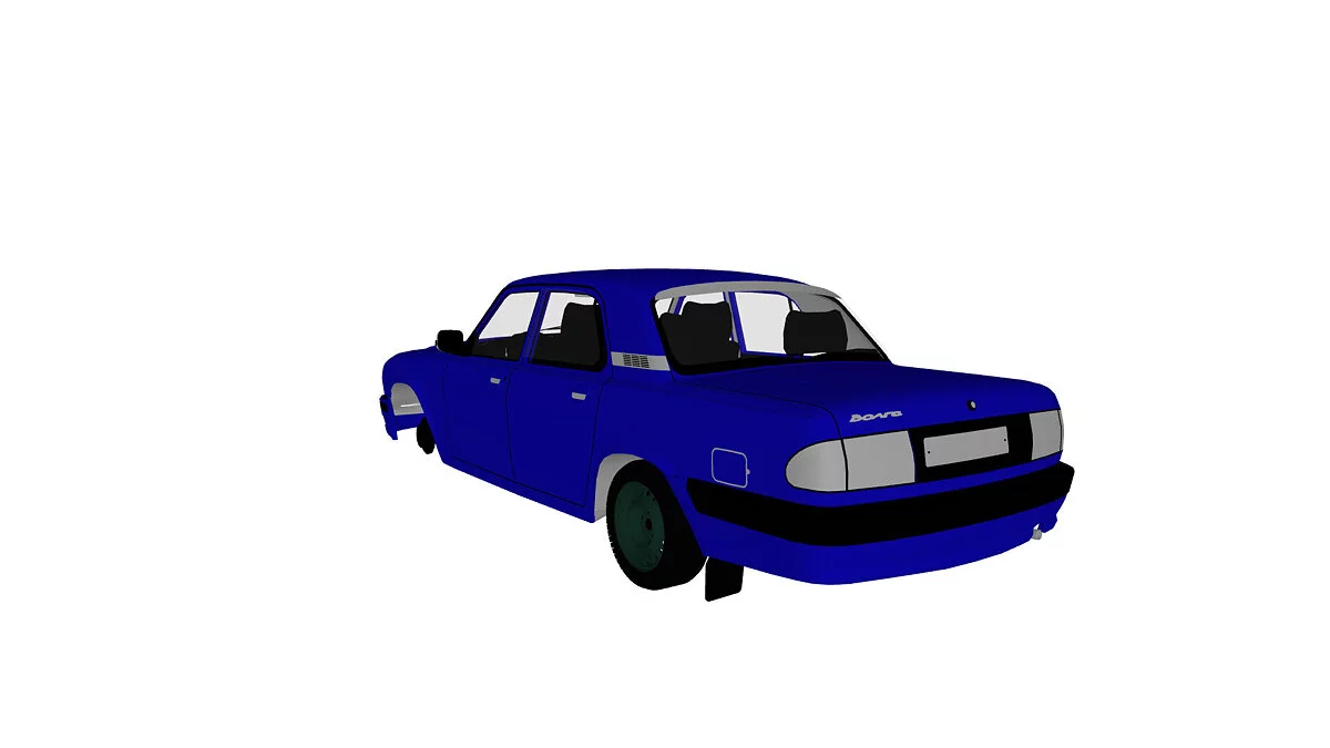 Simple Car Crash Physics Sim — Gás 35105 Volga