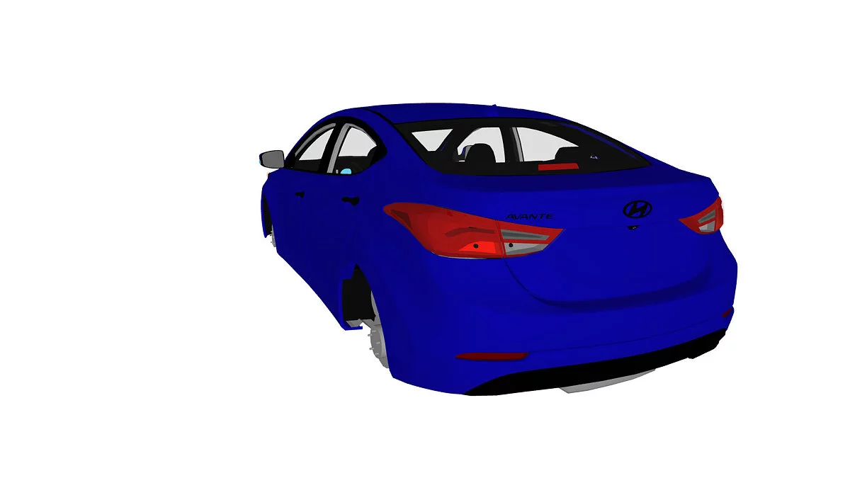 Simple Car Crash Physics Sim — Hyundai Elantra
