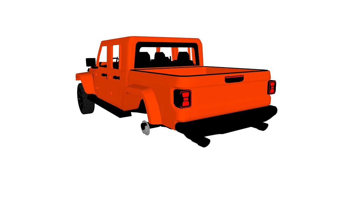 Simple Car Crash Physics Sim — Jeep Gladiator