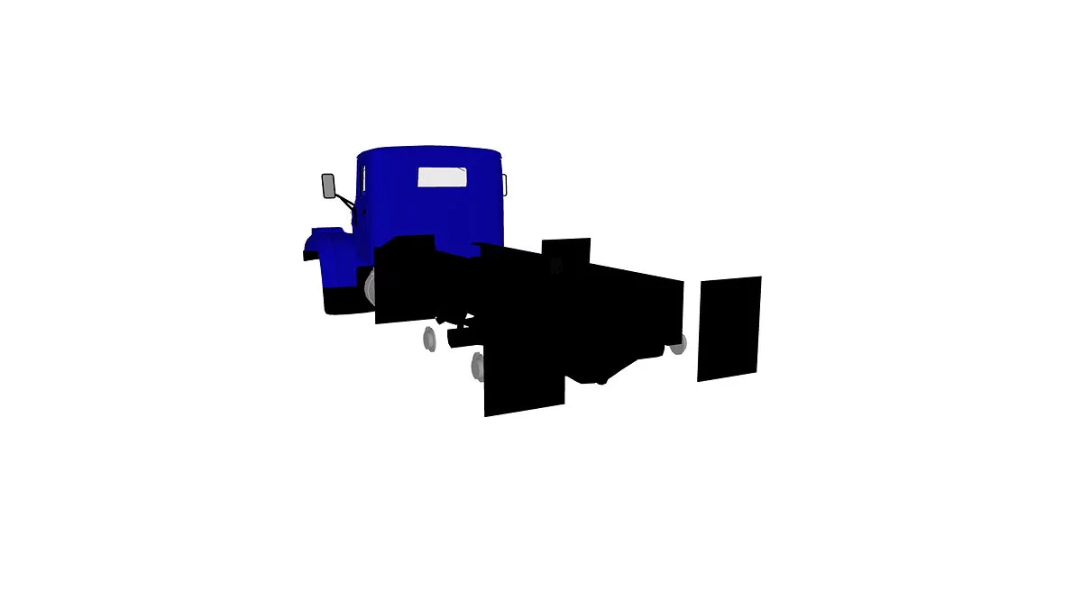 Simple Car Crash Physics Sim — КрАЗ 255Б без кузова