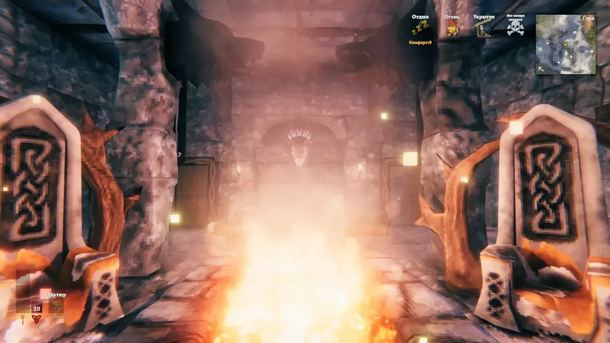 Valheim — Twierdza Kaer Morhen (z teleportem od respawnu)