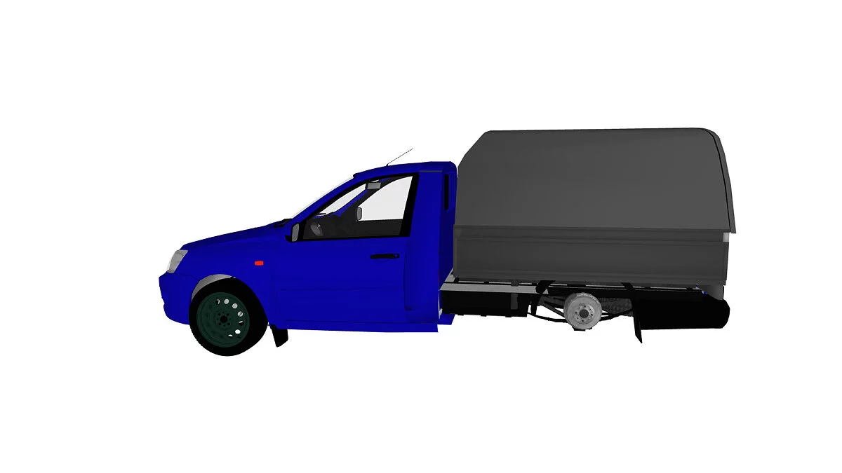 Simple Car Crash Physics Sim — Лада Гранта Вис 2349 фургон