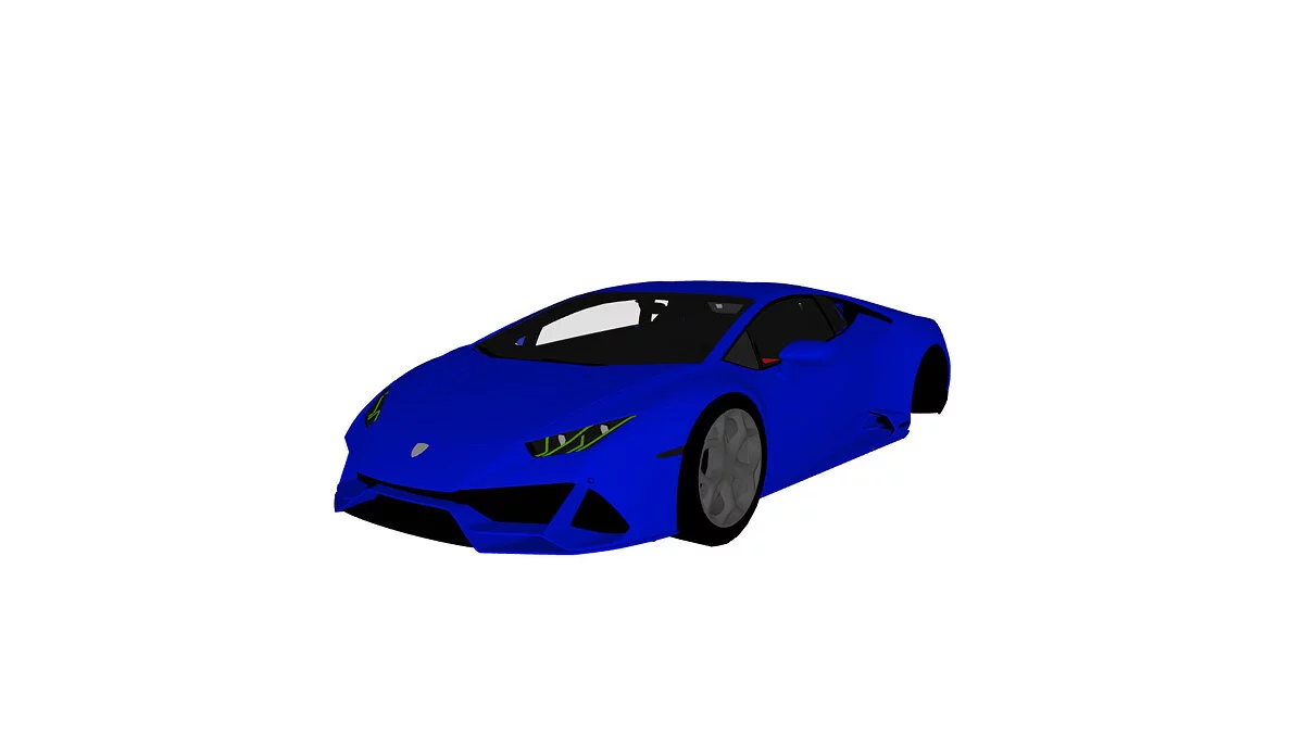 Simple Car Crash Physics Sim — Lamborghini Huracán Evo