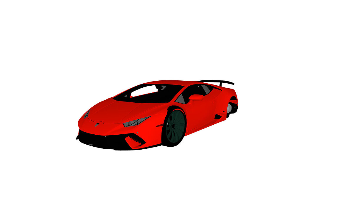 Simple Car Crash Physics Sim — Lamborghini Huracan Performante