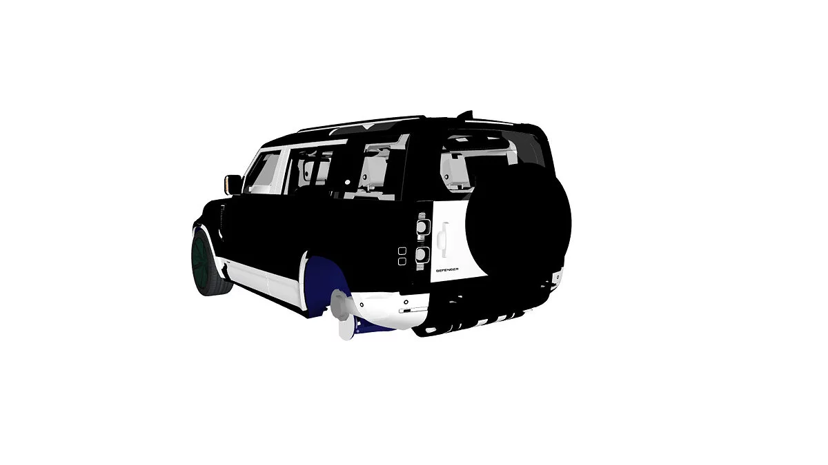 Simple Car Crash Physics Sim — Land Rover Defender