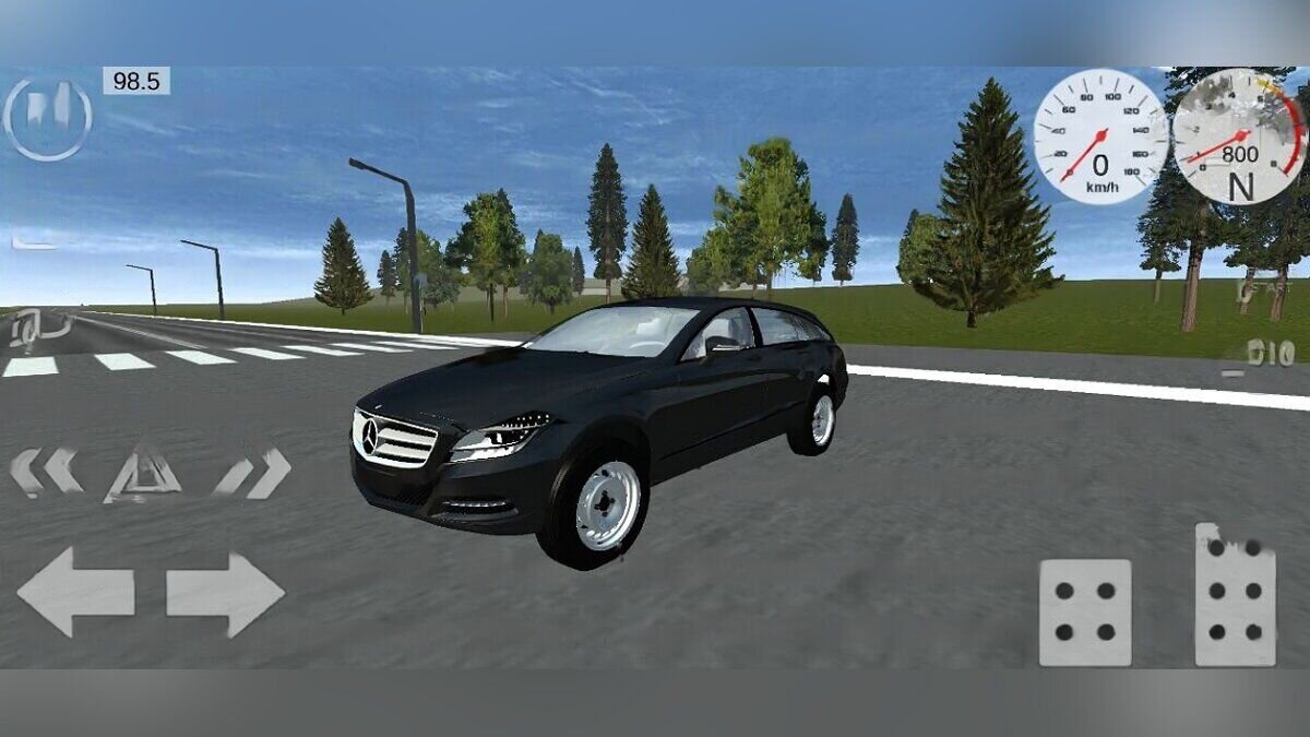 Simple Car Crash Physics Sim — Mercedes Benz CLS Universal