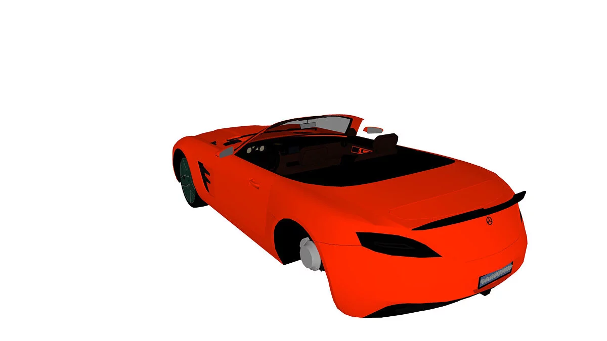 Simple Car Crash Physics Sim — Mercedes-Benz SLS AMG