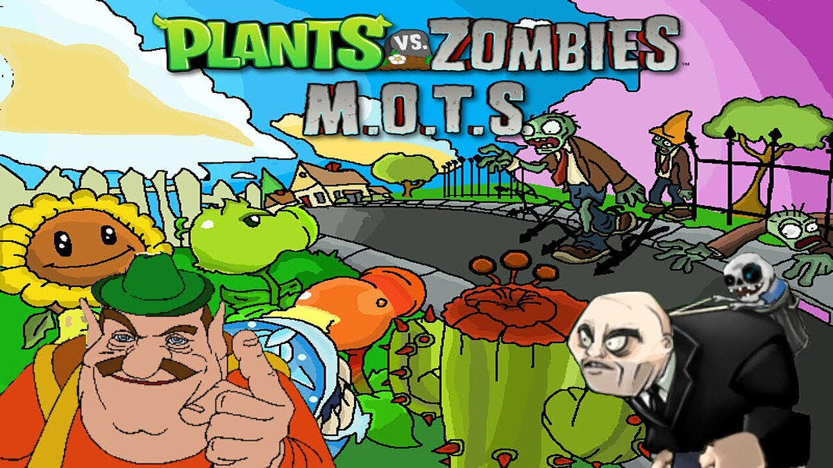 Plants vs. Zombies — Mod M.O.T.S v1.2.1 - new gameplay, graphics, music, plants and zombies