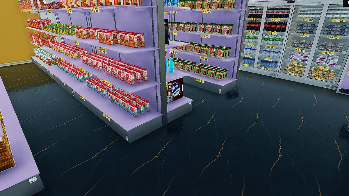 Supermarket Simulator — Piso de cerâmica polido