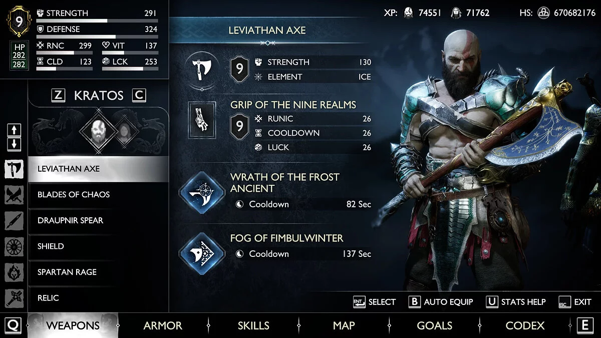 God of War: Ragnarok — Concluído na dificuldade máxima