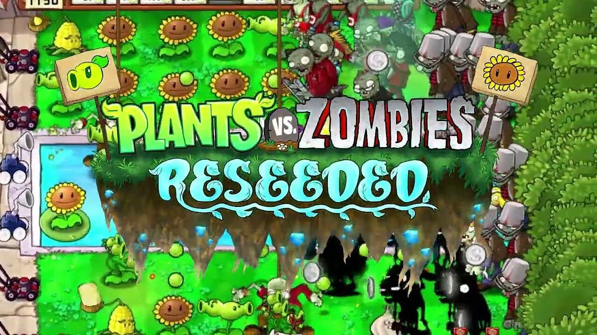 Plants vs. Zombies — Reseeded: procesamiento de todas las plantas y algunos zombies + niveles de dificultad